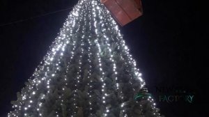 Монтаж каркасной елки "Уральская Премиум" - 12 метров.