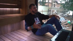 Уютная и стильная сауна! Электрическая печь Sangens. Парная с панорамным окном.