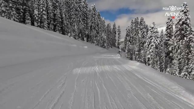Видеогид по трассе Календула. Горный курорт Роза Хутор.