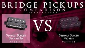 Seymour Duncan BLACK WINTER vs PEGASUS - Passive Bridge Pickup Guitar Tone Comparison Demo
