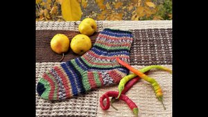 Носочки резинкой 1х1 /спицами/часть2/