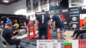 Bryan Hartsel - 1005 kg/2215.6 lbs Total - Reebok Record Breakers 2017