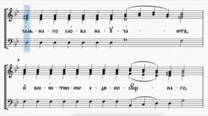 Подобен Все отложше Стихиры на Хвалитех (без пения) сопрано