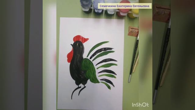 Мастер-класс рисование "Городецкий петух" смотреть онлайн