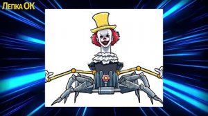 Лепим САМЫЙ СТРАШНЫЙ СКИБИДИ ТУАЛЕТ И КЛОУН Skibidi Toilet паук Пеннивайз ✅ Лепка ОК