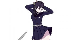 Nezuko zero two dodging meme