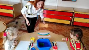 Видео - урок по  нетрадиционному рисованию для детей 4 - 5 лет