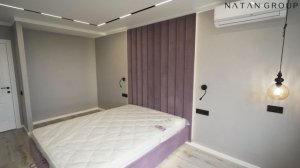 Парящая кровать с подсветкой и хранением | Мебель на заказ Тюмень