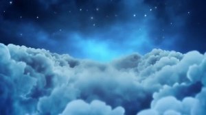 Мультяшное ночное небо Облака  ФУТАЖ