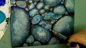 Картина с рыбками Карпы Кои акриловыми красками на холсте. Полный процесс???Легкий принцип рисовани