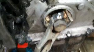 MERCEDES W124 дизель реставрация шпон паза коленвала