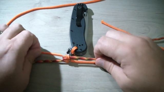 ТЕМЛЯК КРУГЛЫЙ ИЗ ПАРАКОРДА ДВУХЦВЕТНЫЙ - СПОСОБ № 2