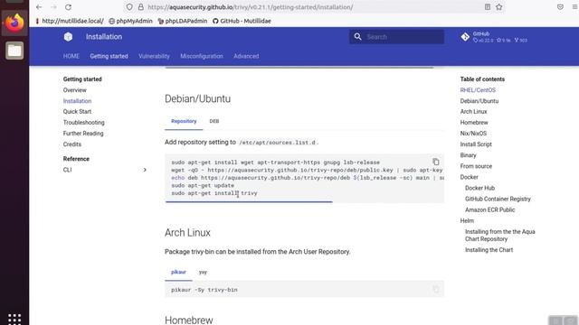 Install Trivy on Ubuntu (Debian) смотреть онлайн