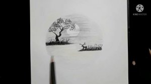 How to draw Nature Scenery easy #2 / Как нарисовать пейзаж / Manzara rasm chizish