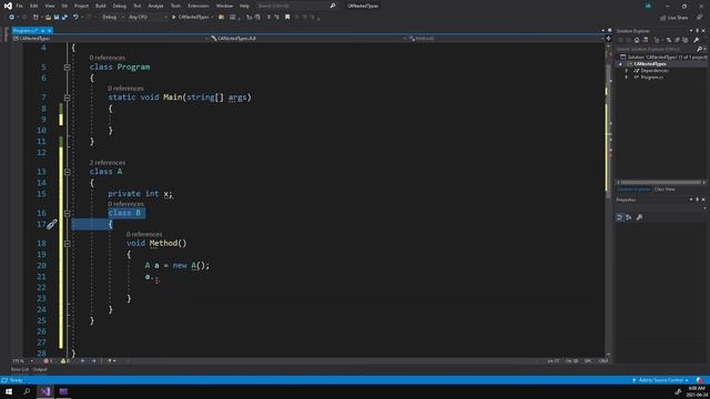 #017 Nested Types  In C# [ شرح بالعربي ]  #nestedtypes