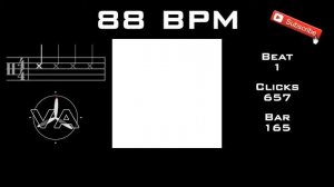 88 BPM Metronome @ 4/4 Bars Counting