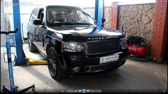 Замена масла в ГУР на Range Rover Vogue 4,4 Ленд Ровер Вок 2010 г