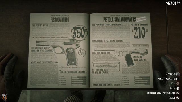 Red Dead Redemption 2-¿Cómo comprar pistola M1899, revólver Lemat y Evans de Rep. (modo historia)? смотреть онлайн