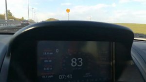 Лада Калина 2 автомат, разгон до 100 км/ч на тяжелой поршневой 21124