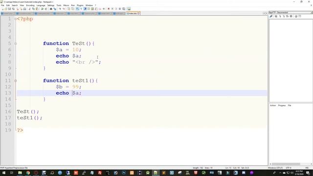 PHP bangla full tutorial for beginners (part#18 - Variable Scope) - Easy Learning - by Nirob Hasan