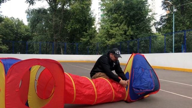 Детская игровая палатка с туннелем Sunny Cat Dream Cottage смотреть онлайн