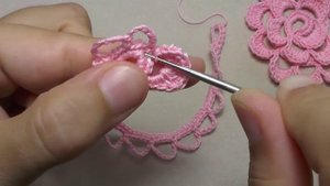 Вязание плоской РОЗЫ - урок вязания крючком. Как связать розочку крючком - Crochet Rose
