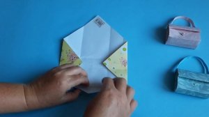 Как сделать сумочку из бумаги/Сумочка оригами