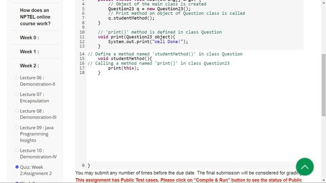 NPTEL Programming In Java Week 2 Programming Assignment Answers Solution | 2023-July смотреть онлайн