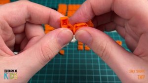 Собираем тигра из конструктора QBRIX KIDS - коллекция детских конструкторов с видеоинструкциями