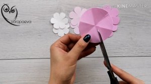 Как БЕЗ ШАБЛОНА вырезать цветочки / Лайфхак