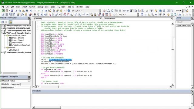 Unpivot Excel Table with VBA