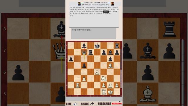 World Championship 2012, Moscow, RUS - Round: 1 || VIswanathan Anand vs Boris Gelfand