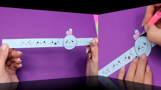 3 DIY БРАСЛЕТ НАСТРОЕНИЯ из бумаги  БЕЗ КЛЕЯ!