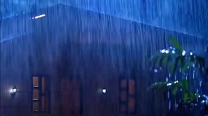 Проливной дождь по крыше, успокаивающие звуки дождя