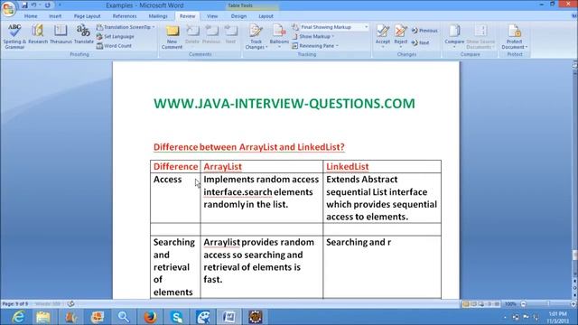 Difference between ArrayList and LinkedList in java?