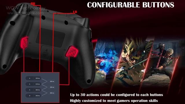 BEITONG Asura 2 Game Controller Bluetooth Gamepad For Nintendo, Switch, iPhone Android