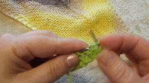 Бактус / треугольная шаль / спицами. Bactus knitting