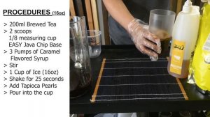 How to make Java Chip Caramel Milk Tea | EASYBRAND |