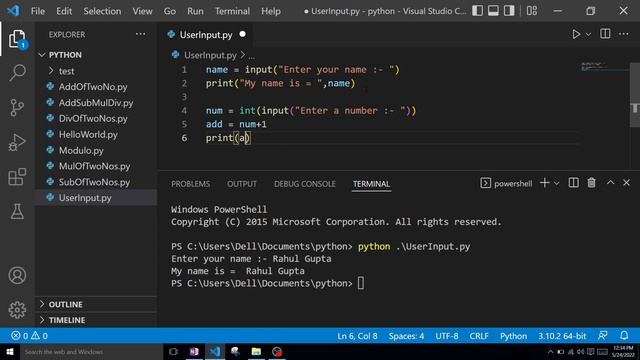 User input in Python | How to Take User Input in Python? int string float list tuple