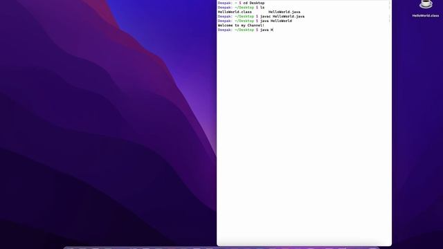 Java Programming Language | Basics | First Program - Mac | 4K смотреть онлайн