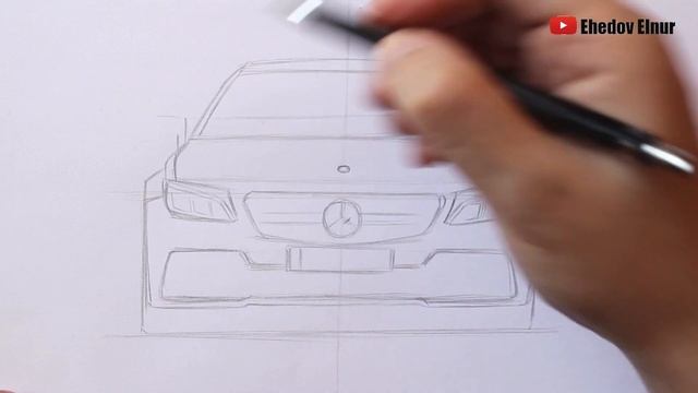 Как нарисовать машину Мерседес-Бенц смотреть онлайн