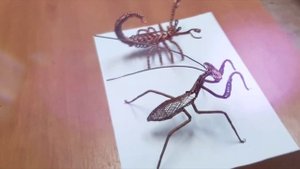 поделки из проволоки.mp4