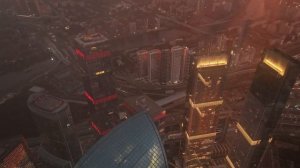 Огненный закат над Москва-Сити [Drone 4K 60fps]
