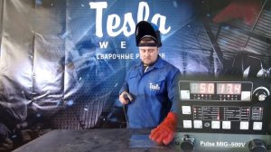 Мощный, промышленный полуавтомат TESLA MIG/MAG/MMA 500 V (380V). Варим оцинковку (1 мм)