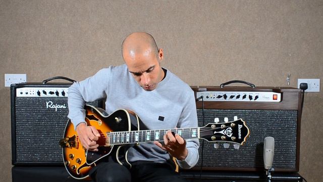 Rajani VOD-50 custom 2x12 walnut combo with Ibanez GB10SE смотреть онлайн