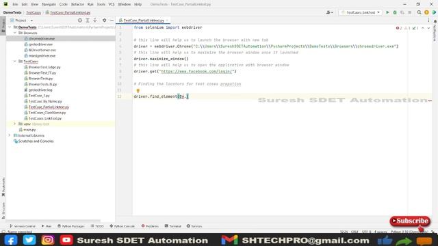 #12 Selenium With Python | How to automate the partial link text in webpage | Partial_Link_Text смотреть онлайн
