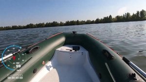 Максимальная скорость Kolibri RIB 350 + Yamaha 40 // Top Speed