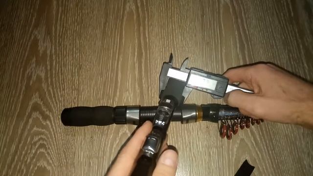Черная ультра короткая морская  , Мини Удочка снасть для летней рыбалки