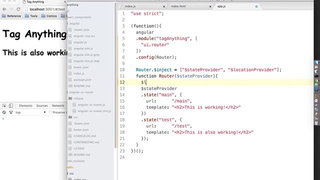 Making a MEAN App, Part 6, Set up basic Angular router смотреть онлайн