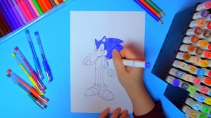 Super Sonic,  How To Draw Super Sonic / Simple Coloring And Drawing /Drawing Step by Step